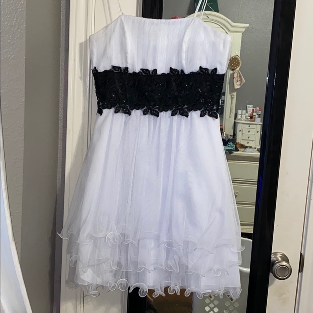 White formal dress